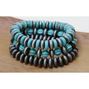 Turquoise Navajo Pearl Bracelets (3Pack)